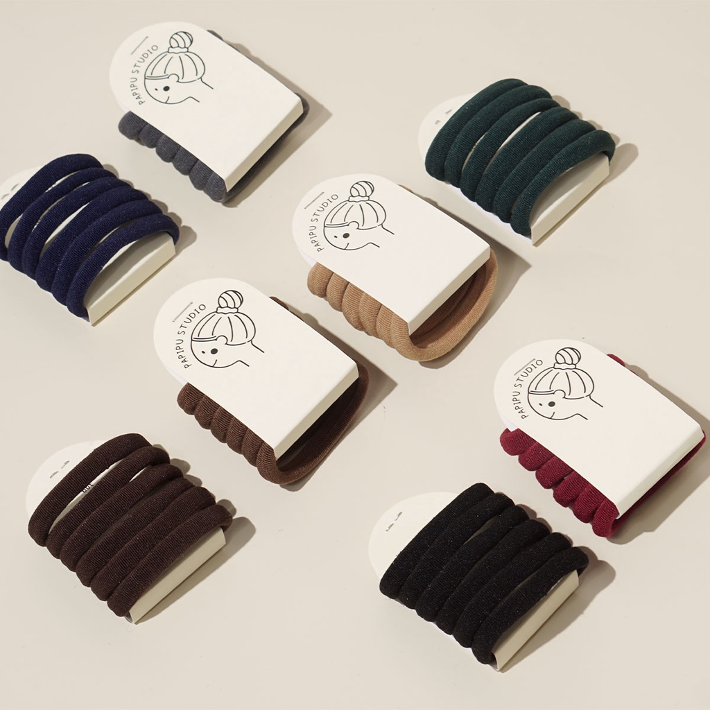 Papipu studio Ikat rambut donut soft premium ( 6pcs )