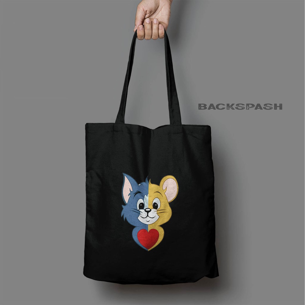 TOTEBAG TOM &amp; JERRY LUCU BISA CUSTOM