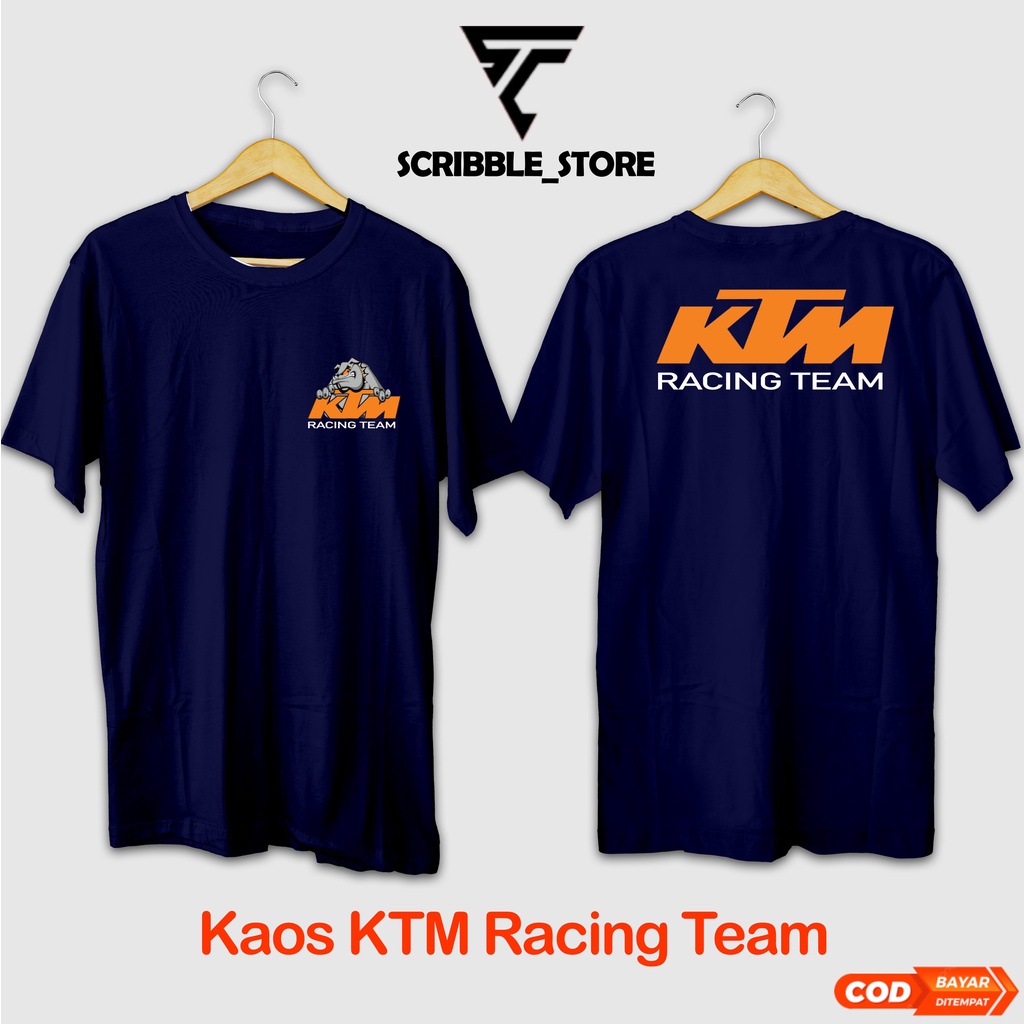 Baju Kaos KTM | Kaos Anak Motor | Kaos Sponsor Keren | Scribble T-shirt