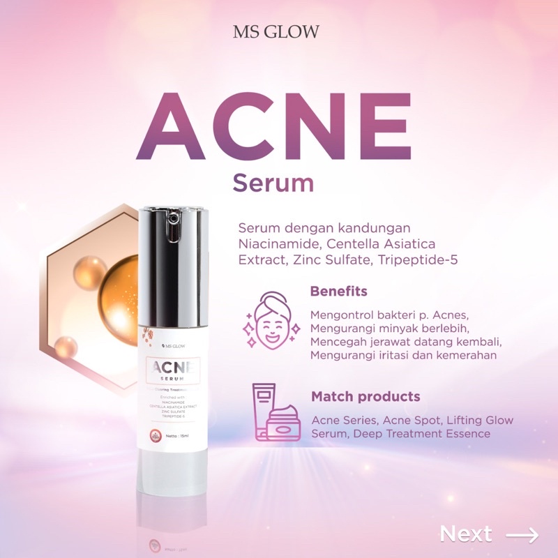 Acne Serum Ms Glow / Serum Jerawat