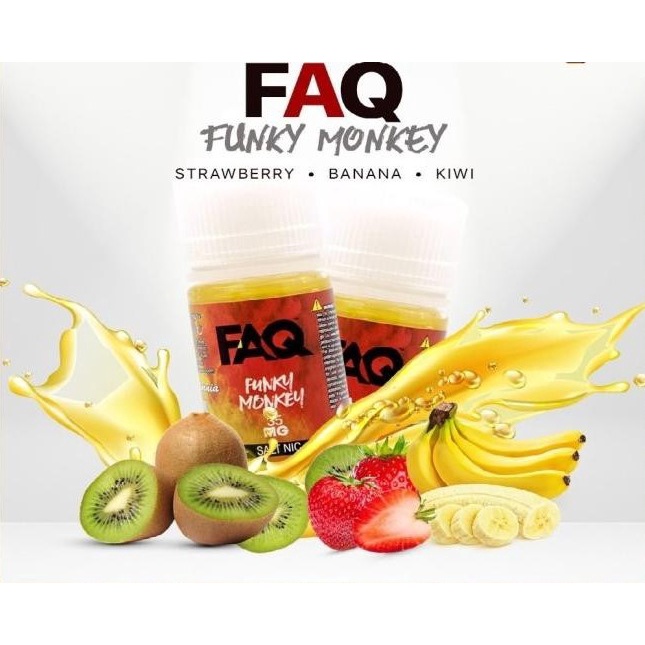 NEW LIQUID FAQ FUNKY MONKEY SALTNIC 35MG 30ML BY EJM