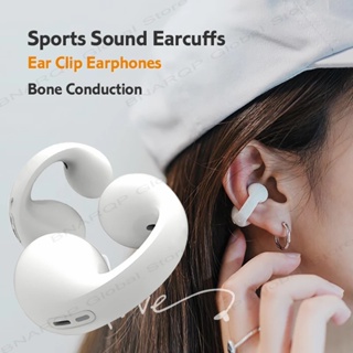 Konduksi Tulang Bluetooth 5.3 Earphone Earring Headphone Nirkabel Tahan Air Headset TWS Earbud Olahraga Ear Hook Dengan Mic