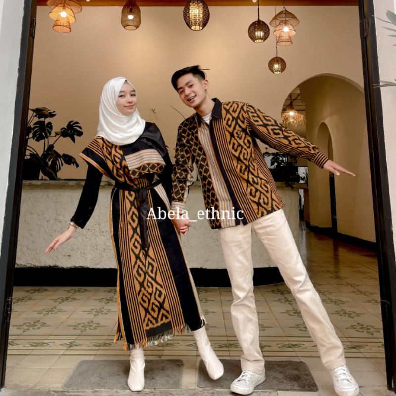 AURORA DRESS TENUN GOLD - BAJU TENUN COUPLE - BAJU TENUN - COUPLE TENUN