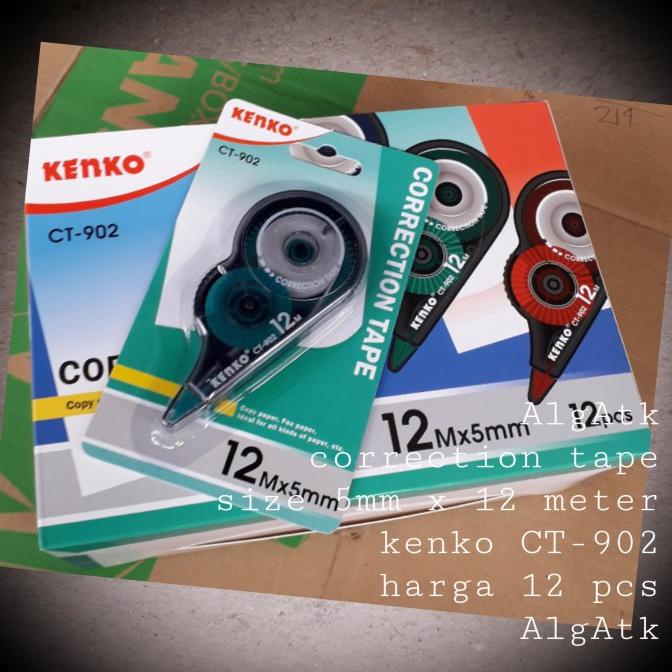 

Correction tape pita penghapus size 12 m x 5mm isi 12 pcs