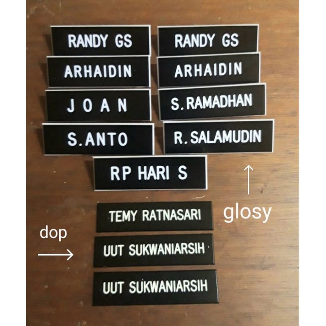 

NAMA GRAFIR AKRILIK DAN PIN KORPRI