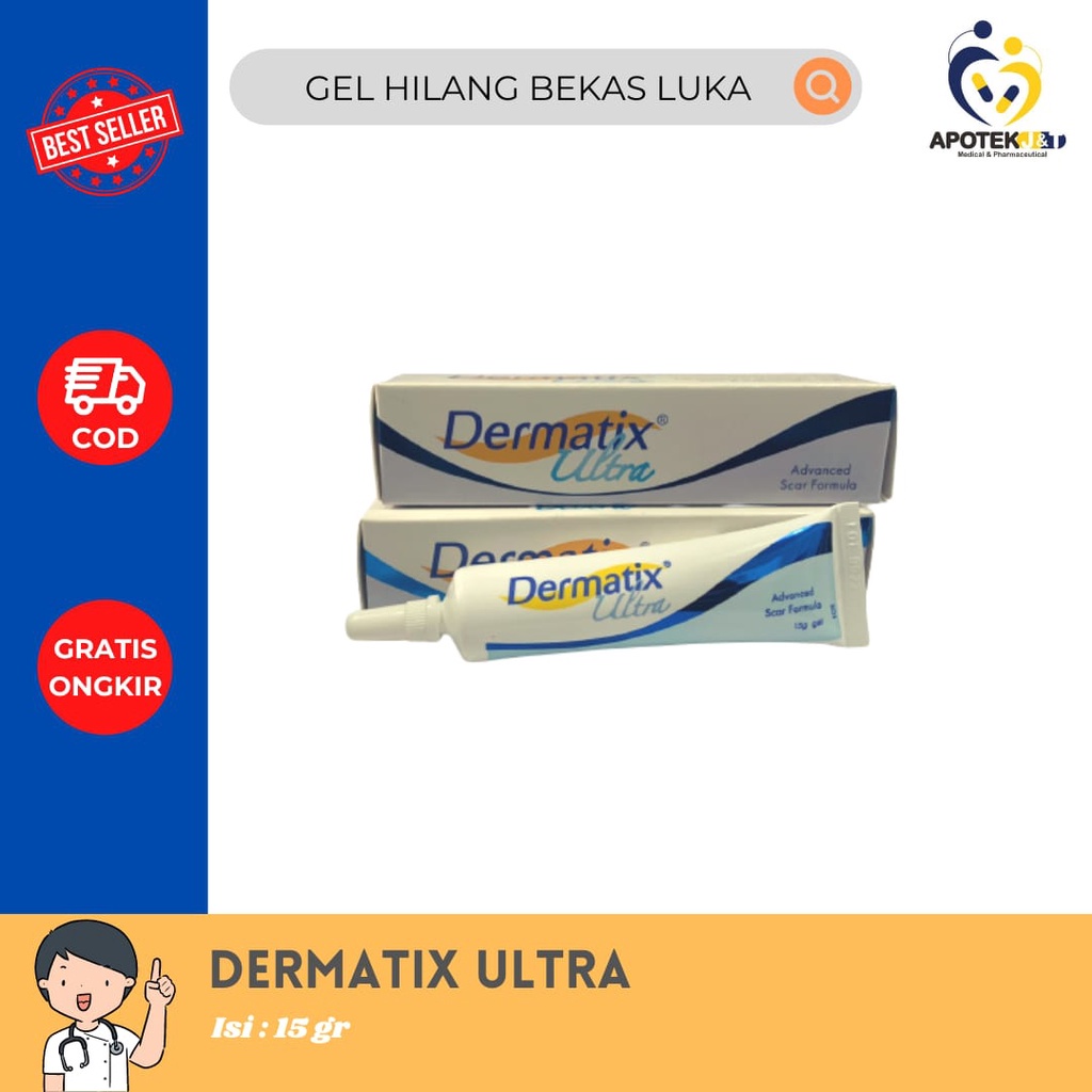 Dermatix Ultra 15 gram / Dermatik Menyamarkan Bekas Luka Keloid Strechmack Scar / Penghilang Bekas Operasi Sesar Ibu Hamil