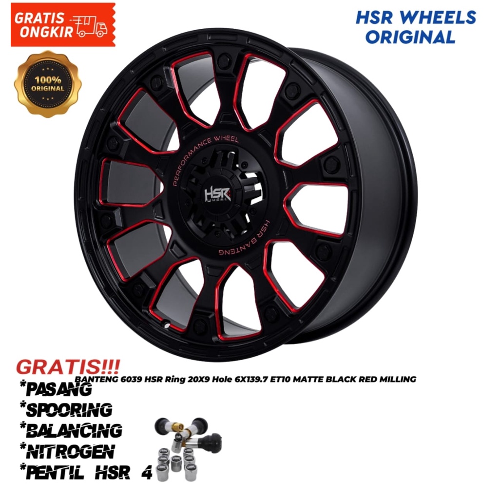 Velg Hsr Wheel Mobil pajero,fortuner,hillux,land cruiser HSR BANTENG
