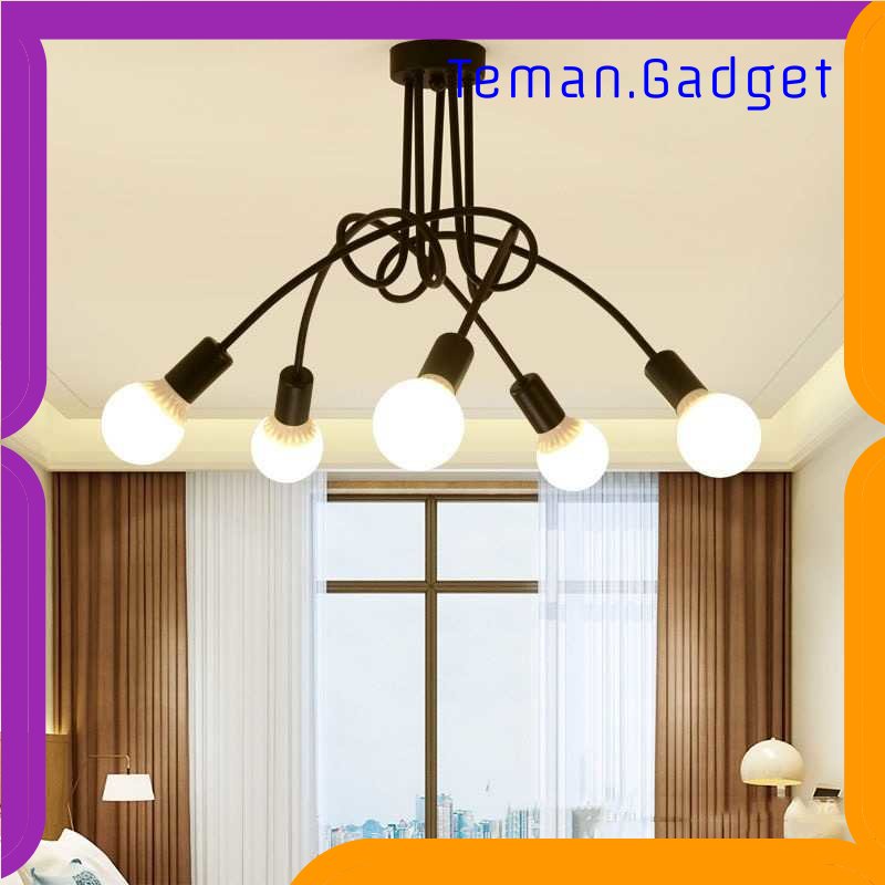 TG - LMP YUANFEN Fitting Lampu Plafon Minimalis Retro Style Cabang 5 E27 - CL02