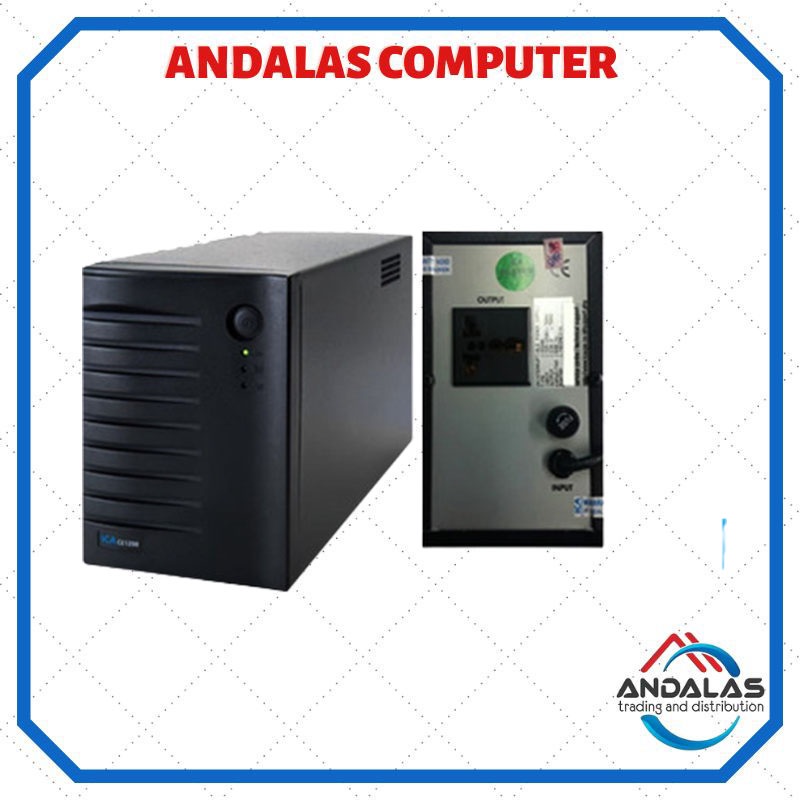 UPS STAVOLT ICA CE600 PENYIMPANAN DAYA 600VA 300Watt AKI BATTERY KOMPUTER