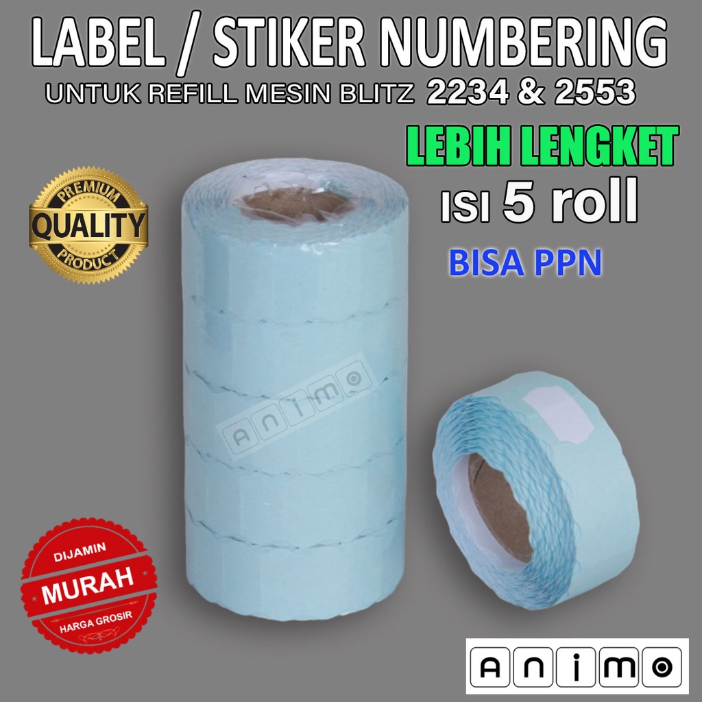 

LABEL - STIKER NUMBERING BLITZ 2234 & 2253 LEM LEBIH LENGKET