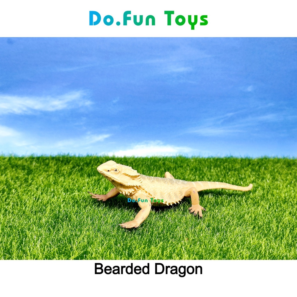Animal Figurine | BEARDED DRAGON LIZARD NEW / Mainan Miniatur Binatang Kadal Bearded Dragon