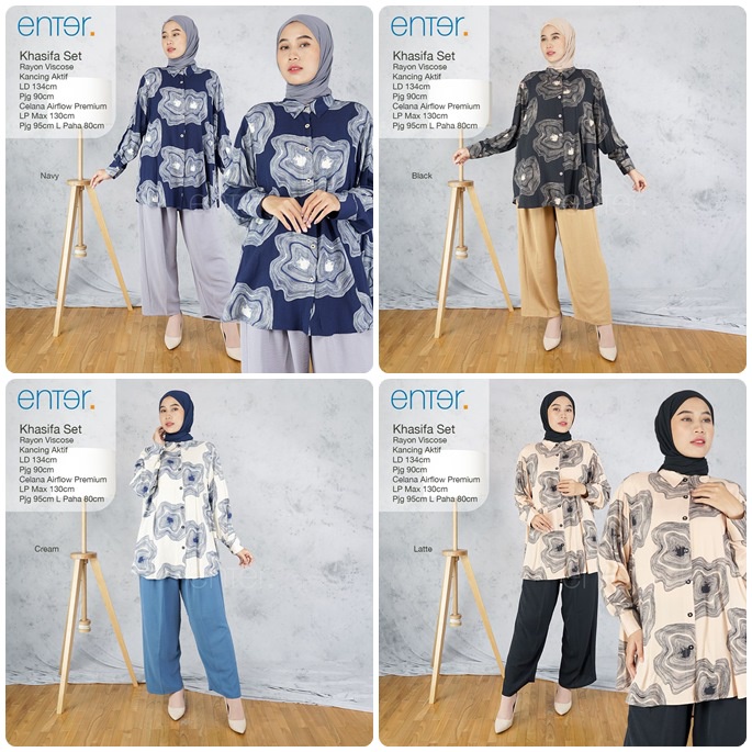 SETELAN RAYON VISCOSE / 17.7 / MORIS SAUKA KHASIFA TYORA CASIA / LD 134 CM / ALLSIZE SUPER JUMBO / FIT TO XXL / ENTER