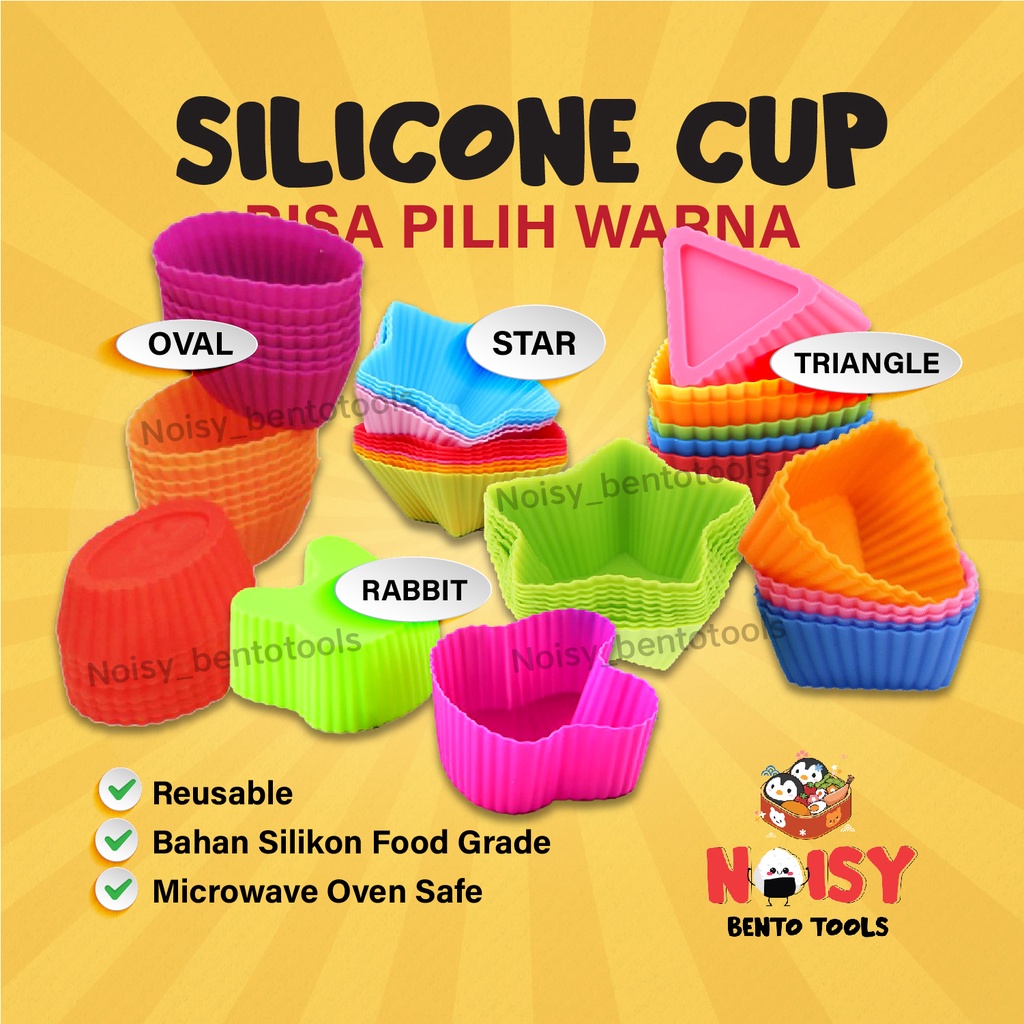 SILIKON CUP CETAKAN MUFFIN BERBAGAI BENTUK