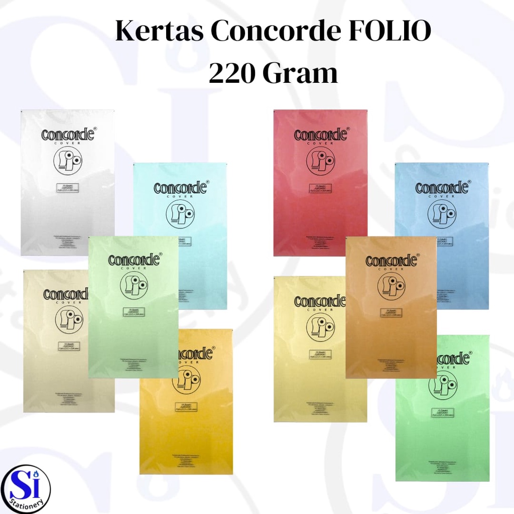 

Kertas Concorde F4/Folio 220Gr 10Sheets