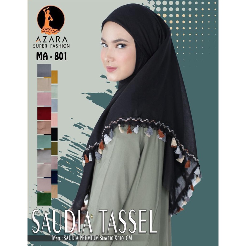 SEGIEMPAT SAUDIA ALEXANDRA BARCELONA SEGI EMPAT SEMI KATUN TEPI RAWIS DENGAN KOMBINASI TASSEL HARGA GROSIR