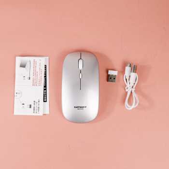 KR Taffware Mouse Bluetooth 5.2 &amp; Wireless 2.4G Rechargeable