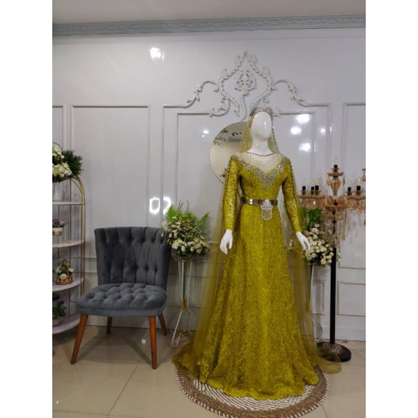 Syar'i Dress Wedding Cantik Murah