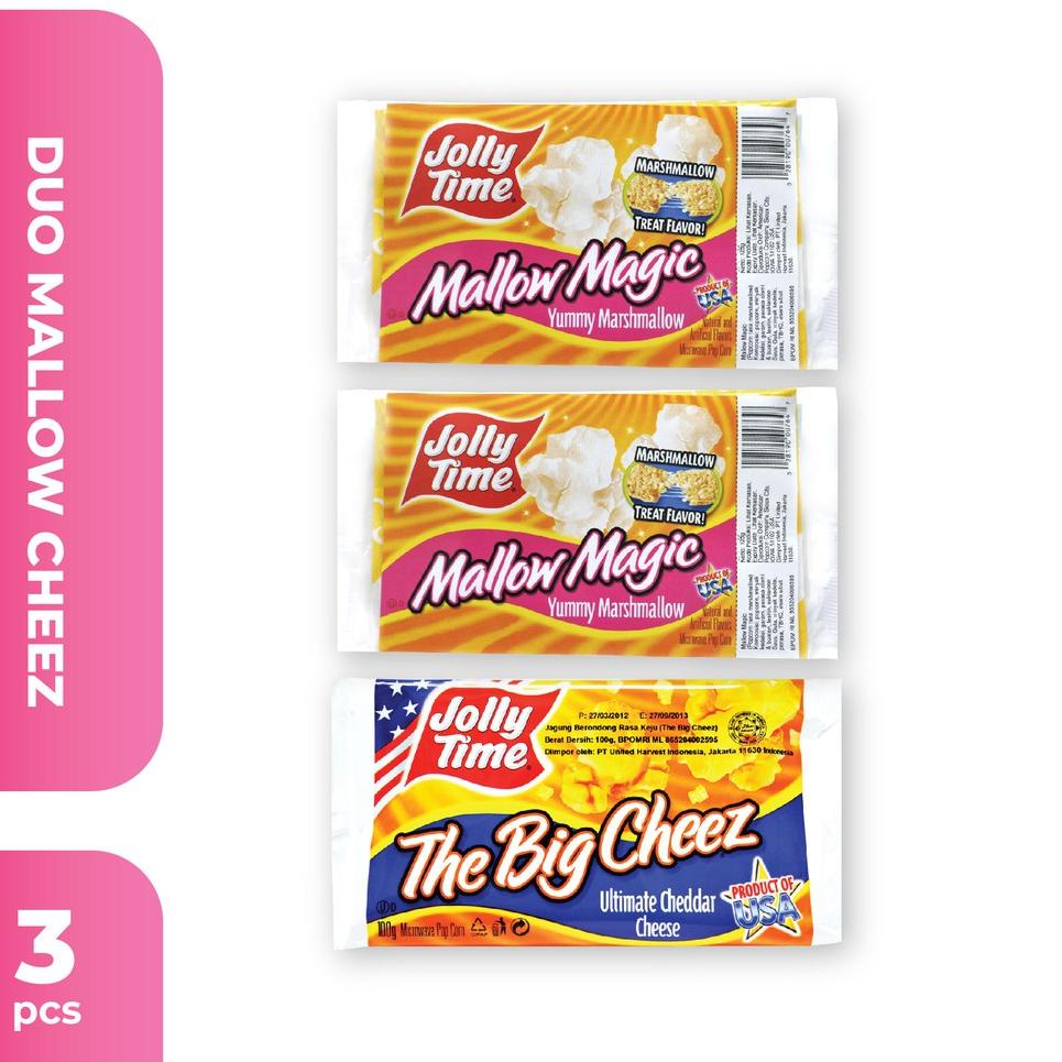 

Diskon Promo ★★★ Jolly Time - Paket Duo Mallow Cheez (2MM, 1TBC) - Mircowave Popcorn ☃
