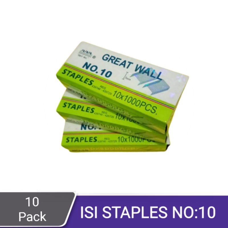 

Isi Staples / Refill Stapler Great Wall no.10