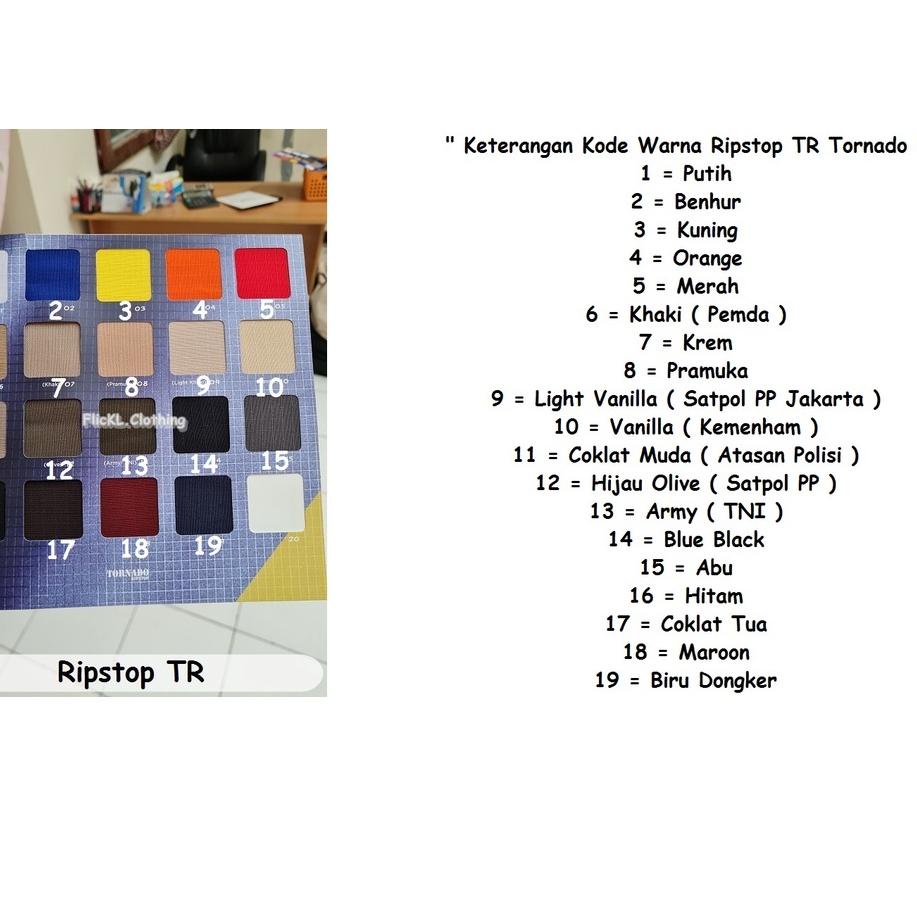 Ready Stock Bahan Kain Ripstop Tornado TR Serat Kotak Kotak Celana Tactical Cargo Gunung ♚rhc⋆