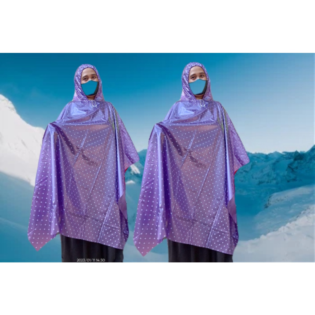 Jas hujan polkadot Dewasa/Jas hujan polkadot pria wanita/Jas hujan polkadot termurah terlaris