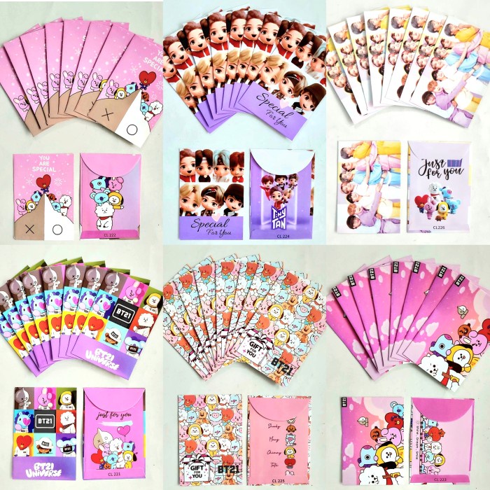 Angpao BTS Lebaran Angpau Idul Fitri Ampau Lebaran Murah Ultah BT21 Ornamen Idul Fitri Grosir Harga Termurah