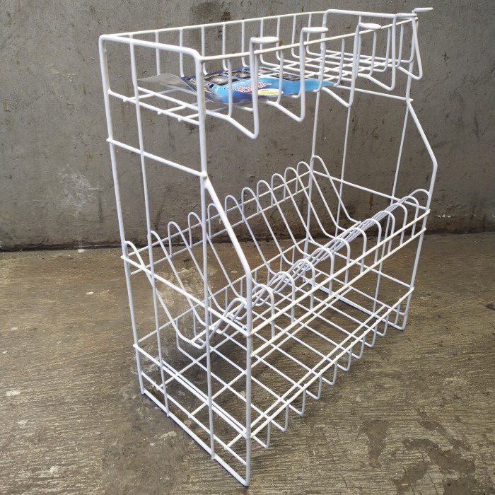 Rak piring 3 susun besi