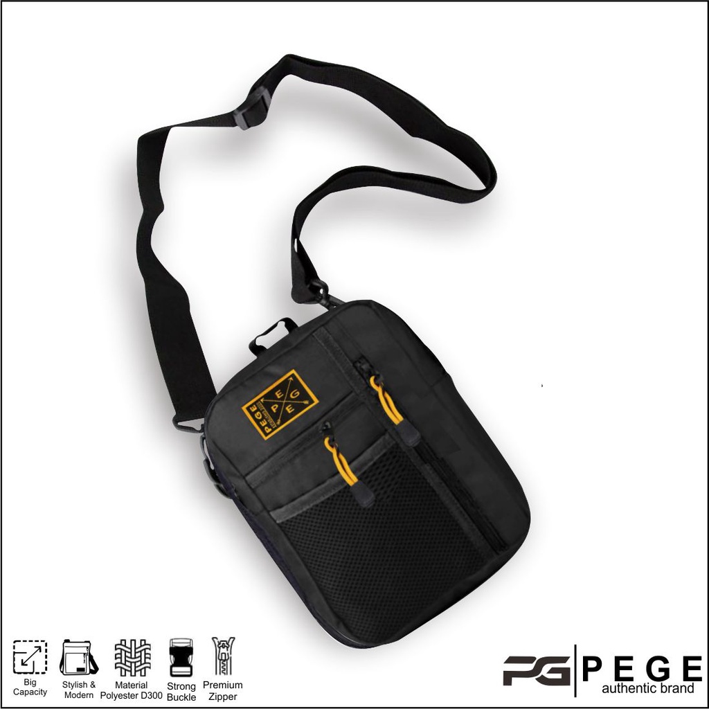 Tas Selempang PEGE Reiji Slingbag Pria Model Trendy Casual - PG 8956