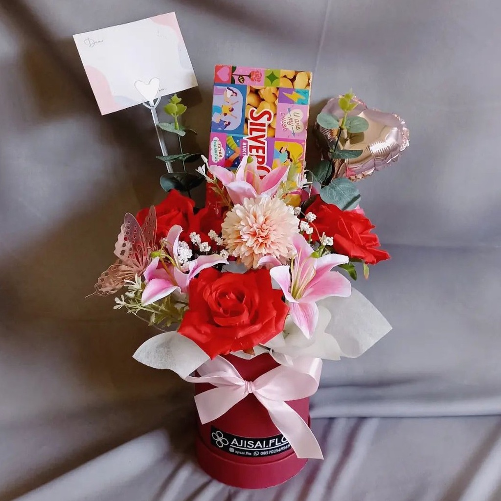 Bloom Box Snack Box FLower Box Kado Valentine Coklat