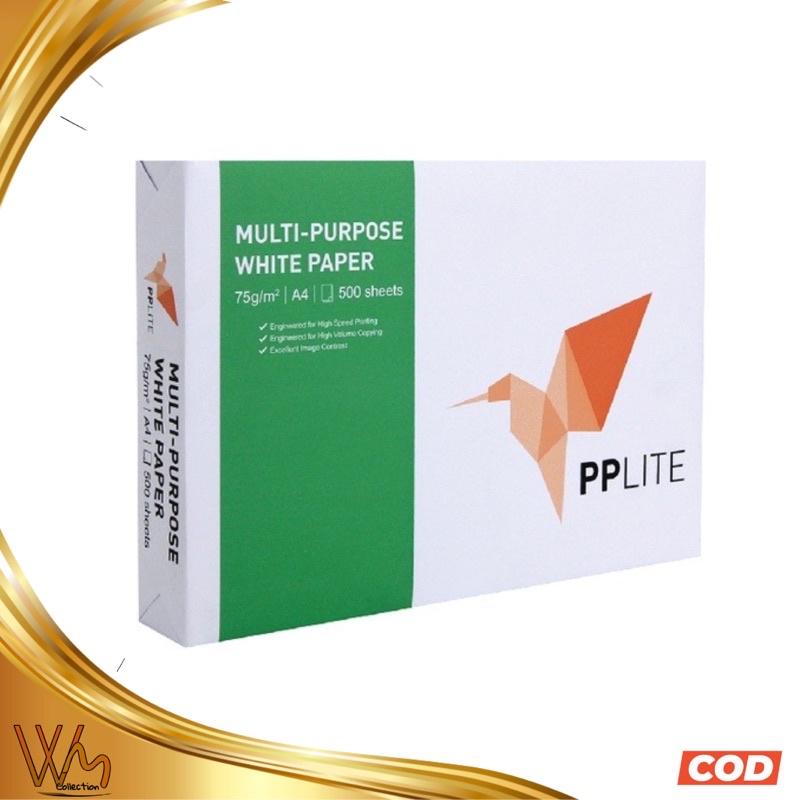 

PP Lite Kertas A4 75gr Copier 1 Rim 500 Lembar Kertas HVS A4 Kertas Fotocopy
