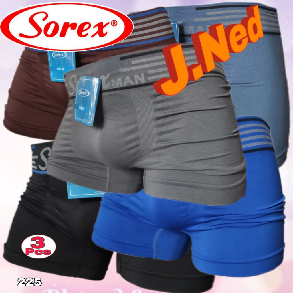 J225T -  ( 3 PCS ) CD BOXER PRIA IMPORT SOREX FREE SIZE FIT TO XL