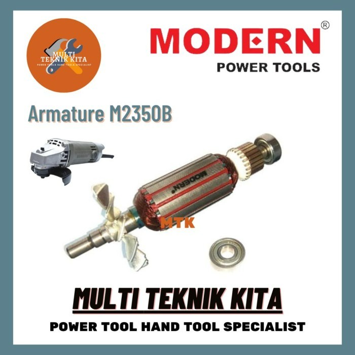 MODERN Angker M2350B Armature M-2350B Mesin Gerinda Gerenda M2350B Angker M 2350 B Arm Disc Gerinda 