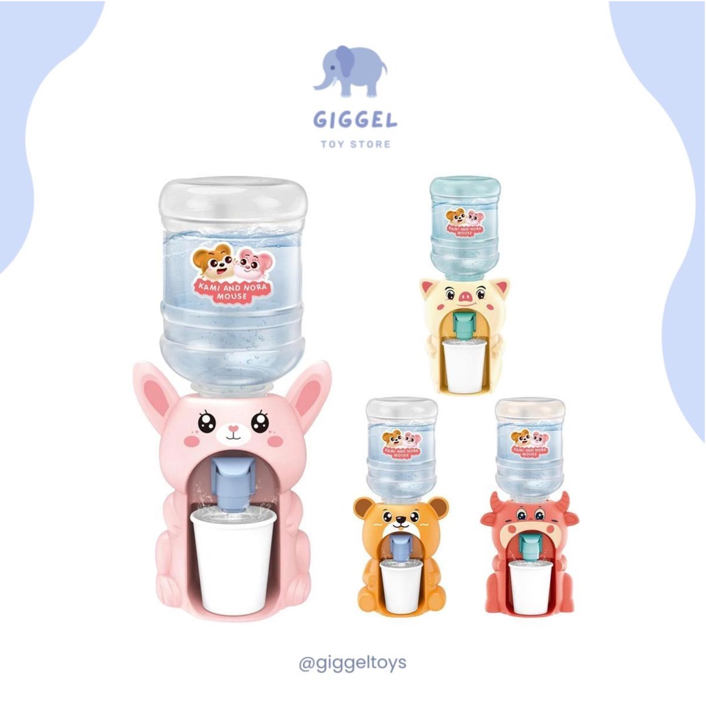 [ Giggel ] Dispenser Air Galon Mini Anak / Dispenser Karakter Unik / Mainan Mini Galon Anak Karakter