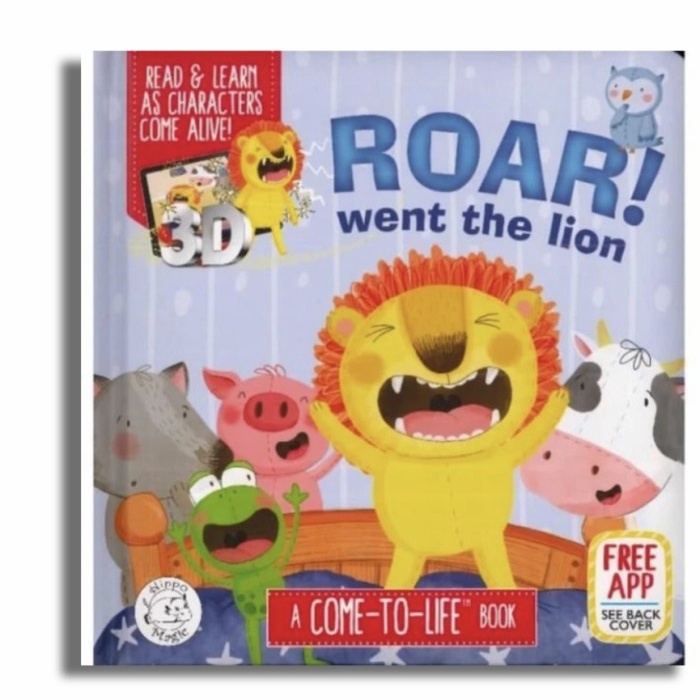 Buku Import anak buku ajaib boardbook Roar Where the Lion Little Hippo