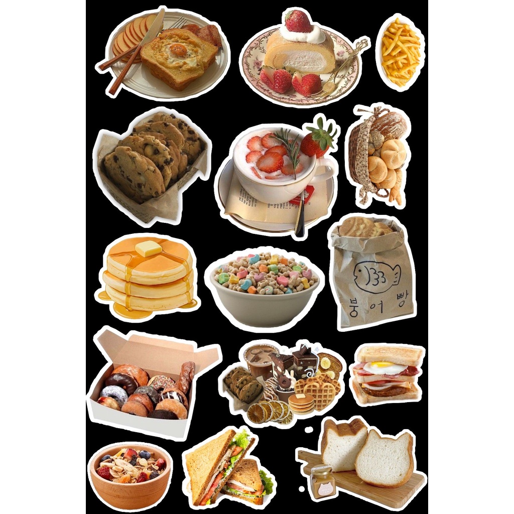 

Sticker Food #9 / Stiker Diary / Stiker tumblr / stiker laptop / Planner / Notebook / Jurnal / Scrapbook/ stiker handphone
