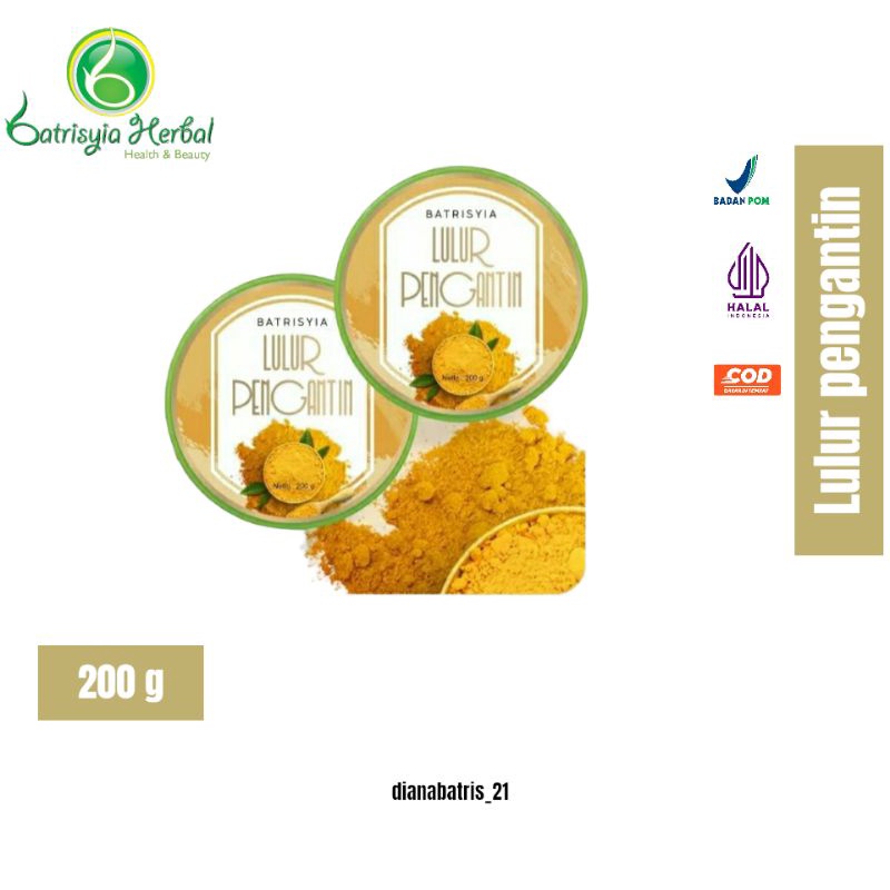 Lulur pengantin batrisyia, Batrisyia lulur pengantin, Lulur herbal