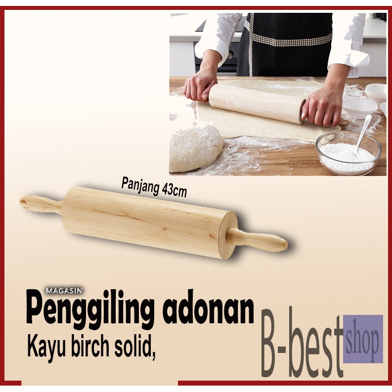 Penggiling adonan / Kayu ROLL PENGGILING ADONAN gilingan rolMagasin