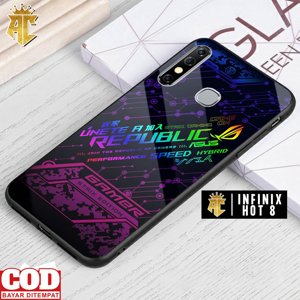 Case INFINIX HOT 8 - Casing INFINIX HOT 8 Terbaru 2022 AERO CASE [ MOTIF ROG ] Silikon INFINIX HOT 8