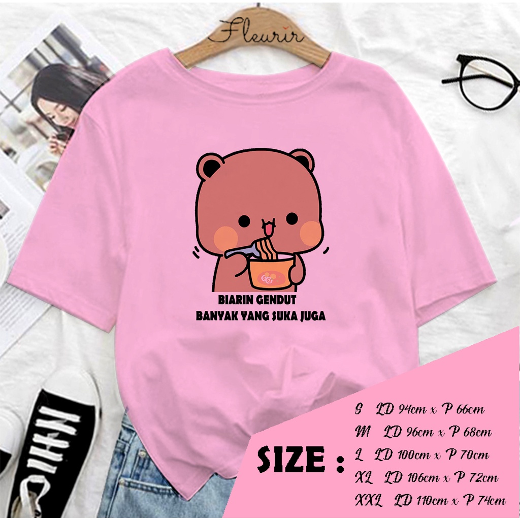 FLEURIR - COD KAOS WANITA PRIA REMAJA DEWASA UNISEX TSHIRT JUMBO