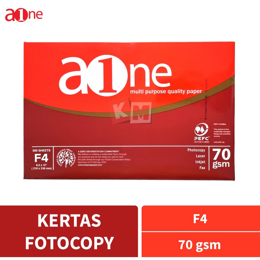 

Kertas Fotocopy HVS Aone F4 Folio 70 Gram Gsm Gr 70Gr Copy Print