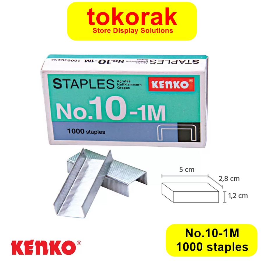 KENKO REFILL STAPLER HECTER STEPLER 10-1M ISI STRAPLER NO 10 1M KECIL