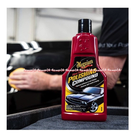 Meguiar's Polishing Compound 473ml Menghilangkan Goresan Halus atau Melingkar Pada Cat Mobil Meguaiars Clear Great Compounds Car