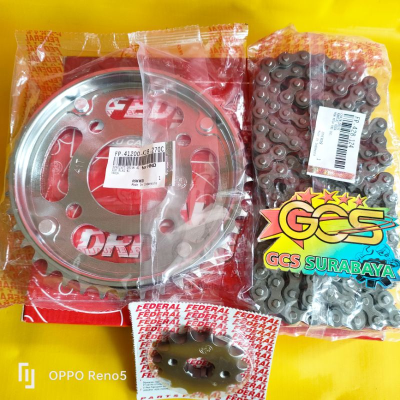 gear set,ger set,rantai gir paket full set Verza,Verza 150,cb150 Verza,new Mega pro  original federa