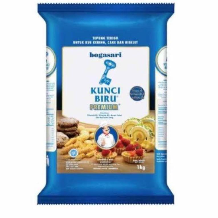

Produk Tepung terigu bogasari kunci biru premium 1KG 42