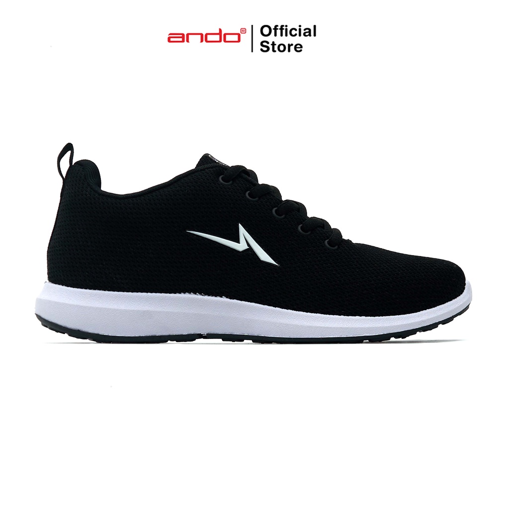 Ando Sepatu Sneakers Sip 21 Pria - Hitam/Putih