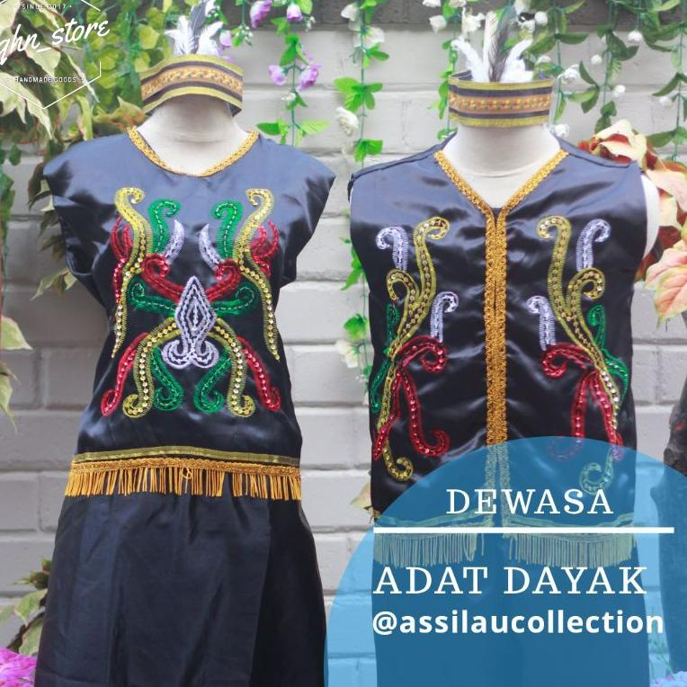 ➬ Baju adat dewasa Kalimantan Timur/Dayak satuan (Laki/Cewek) ➭