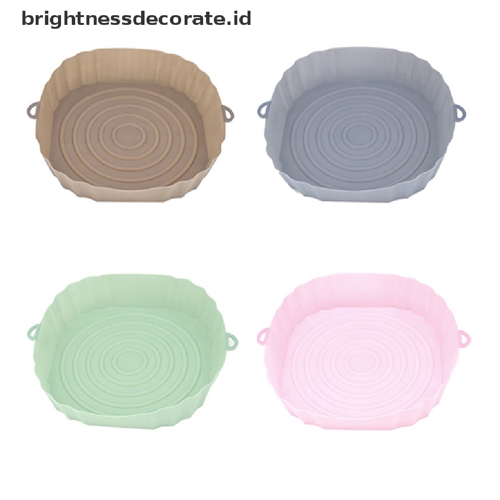 [Birth] 18 cm Air Fryer Silicone Pot Air Fryer Basket Liner Anti Lengket Oven Baking Tray [ID]