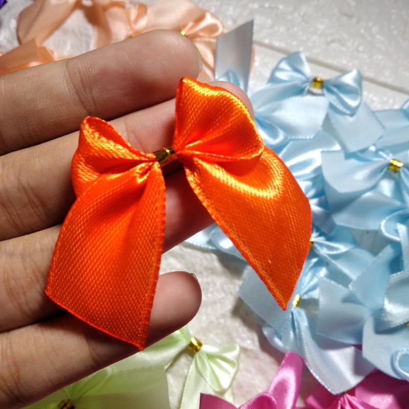

pita souvenir siap pakai / pita kupu kupu / pita satin 2cm /pita ucapan