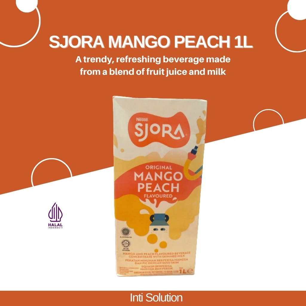 

SJORA MANGO PEACH 1 liter / Minuman rasa Mangga Peach