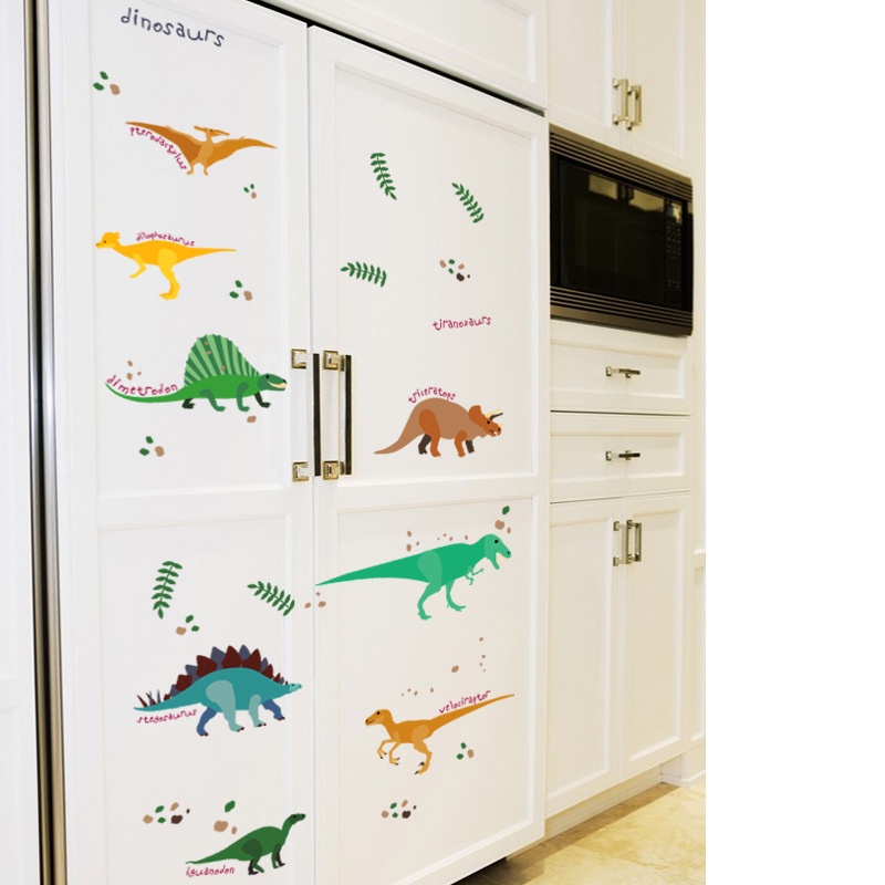 ❤ IJN ❤ Wall Sticker Dinosaurus Animal Anak Zoo Kartun Stiker Dinding Dino Safari